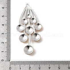 Two Tone 304 Stainless Steel Big Pendants&nbsp;X-STAS-B120-01GP-03