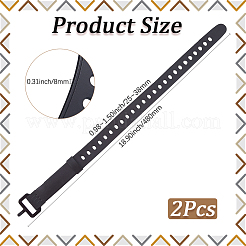Rubber Cable Zip Ties&nbsp;LS-AJEW-WH20017-29B