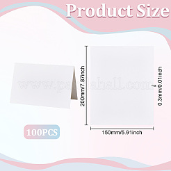 100Pcs DIY Paper Blank Greeting Cards&nbsp;AJEW-UN0003-02