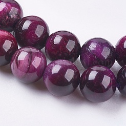 Natural Tiger Eye Bead Strands&nbsp;G-E468-E01-8mm