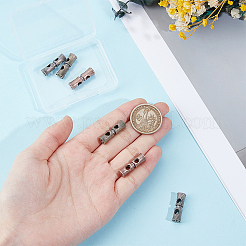 6Pcs 3 Colors Brass Slide Charms&nbsp;KK-ME0004-19