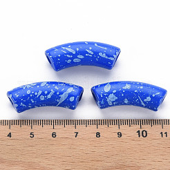Opaque Spray Painted Acrylic Beads&nbsp;MACR-S372-001F