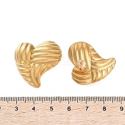304 Stainless Steel Stud Earrings for Women&nbsp;LS-EJEW-K306-03G