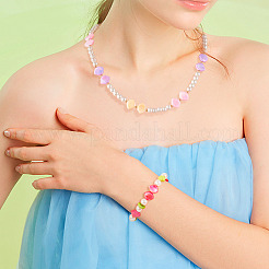125Pcs 5 Colors ABS Plastic Beads&nbsp;KY-TA0001-33