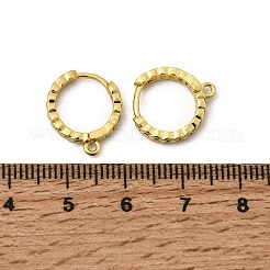 Brass Hoop Earring Findings&nbsp;KK-Z154-14G