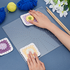 Square Acrylic Crochet Blocking Board&nbsp;TOOL-WH0125-68