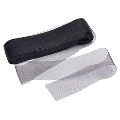 Polyester Deco Mesh Ribbons&nbsp;OCOR-WH0064-76B