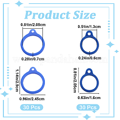60Pcs 2 Style Silicone Pendant&nbsp;SIL-GF0001-43F