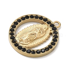 304 Stainless Steel & Rhinestone Pendants&nbsp;STAS-G371-09I-02G