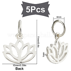 5Pcs 925 Sterling Silver Charms&nbsp;STER-SC0001-15