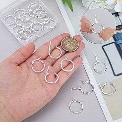 12 Pairs Brass Hoop Earrings for Women&nbsp;EJEW-PH0001-42