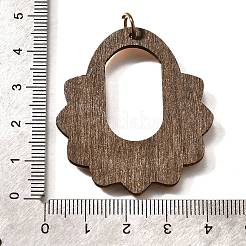 Printed Poplar Wood Pendants&nbsp;FIND-B045-23B