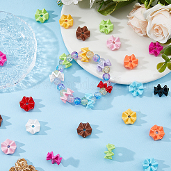 110Pcs 11 Colors Baking Paint Opaque Acrylic Beads&nbsp;MACR-HS0001-05
