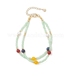 3Pcs Glass Seed Multi-strand Bracelets Bracelets for Women&nbsp;BJEW-JB12039