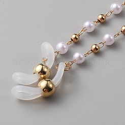 Plastic Pearl Beaded Eyeglasses Chains&nbsp;AJEW-WH0038-26