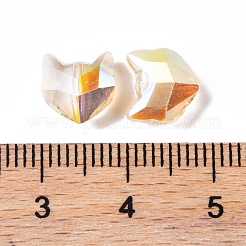 100Pcs Electroplate Glass Beads&nbsp;EGLA-P060-01B-HP01