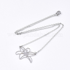 Non-Tarnish 201 Stainless Steel Pendant Necklaces&nbsp;LS-NJEW-T009-JN109-1-40
