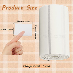1 Roll 200Pcs PET Adhesive Stickers&nbsp;STIC-SP0001-04