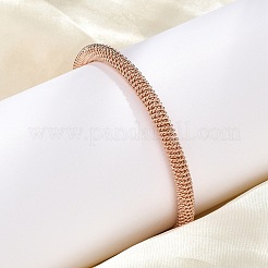 304 Stainless Steel Mesh Chain Bracelets for Women Men&nbsp;BJEW-Z087-19RG