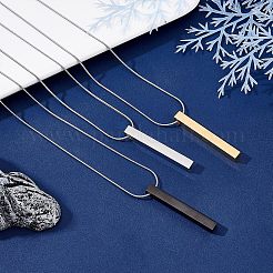 DIY Rectangle Pendant Necklace Making Kits&nbsp;DIY-UN0003-52