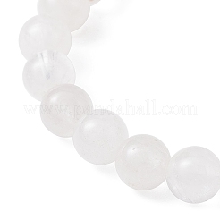 Natural Quartz Crysta & Synthetic Hematite Beaded Stretch Bracelet&nbsp;BJEW-JB09760-05