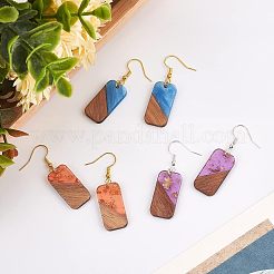 DIY Dangle Rectangle Earring Making Kits&nbsp;DIY-OC0006-08