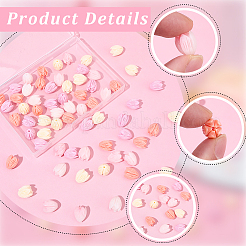 80Pcs 4 Colors Synthetic Coral Beads&nbsp;FIND-SP0005-83