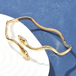 304 Stainless Steel Cuff Bangles for Women&nbsp;AJEW-P127-06G