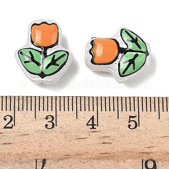 Transparent Glass Enamel Beads&nbsp;LAMP-C023-01E