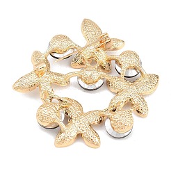 Butterfly Alloy & Rhinestone Lapel Pin Brooches&nbsp;JEWB-G047-03G