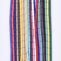 Spray Painted Non-magnetic Synthetic Hematite Beads Strands&nbsp;G-T124-15