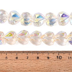 Electroplate Transparent Glass Beads Strands&nbsp;EGLA-N056-01A-12