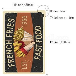 Rectangle Metal Iron Sign Poster&nbsp;AJEW-WH0157-348