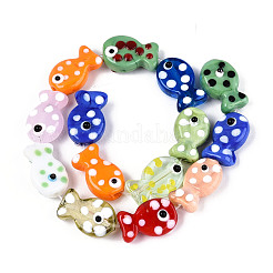 Handmade Lampwork Beads Strands&nbsp;LAMP-N036-08