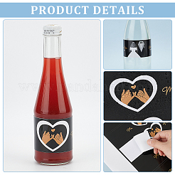 50Pcs 5 Styles Paper Stickers&nbsp;STIC-PH0001-01A
