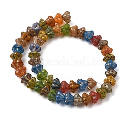 Painted Glass Beads Strands&nbsp;GLAA-B037-08