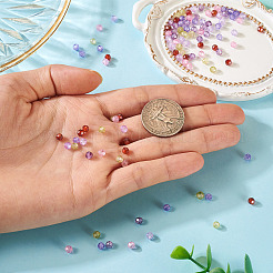 90Pcs 5 Colors Cubic Zirconia Beads Strands&nbsp;ZIRC-TA0001-24