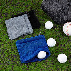 3Pcs 3 Colors Polyester Fibre Golf Wipe Towel&nbsp;AJEW-OC0005-36A