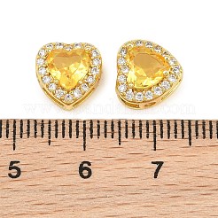 Brass Pave Cubic Zirconia Beads&nbsp;CU-CBA3D67-08G-08
