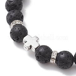Natural Lava Rock Stretch Bracelets&nbsp;BJEW-JB10107
