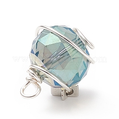 Electroplate Glass Pendants&nbsp;PALLOY-JF01955