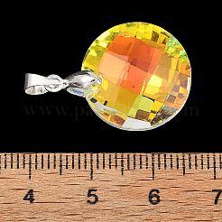 AB Color Plated Glass Pendants&nbsp;PALLOY-JF05681