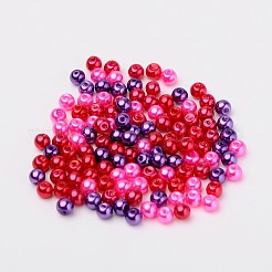 Valentine's Mix Glass Pearl Beads Sets&nbsp;HY-X006-4mm-10