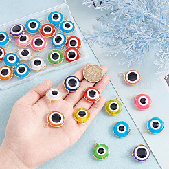 30Pcs Transparent Evil Eye Resin Pendants&nbsp;FIND-AR0003-04