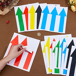 15 Sheets 5 Styles Rectangle Self-Adhesive Arrows Guide Label Sticker Paper&nbsp;DIY-GF0013-07