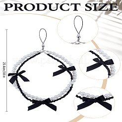 1Pc Nylon & Acylic Imitation Pearl & Alloy Mobile Straps&nbsp;HJEW-LP0001-62