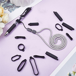 DIY Electronic Stylus & Lighter Silicone Oval Holder Neck Lanyard Making Kit&nbsp;FIND-CP0002-38