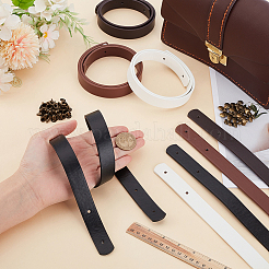 8 Bags 4 Colors PU Leather Bag Handles&nbsp;FIND-CL0001-50C