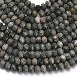 Natural Green Wood Lace Stone Wooden Jasper Beads Strands&nbsp;G-Z111-A15-02