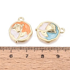Alloy Enamel Pendants&nbsp;ENAM-SZC0004-02KCG
